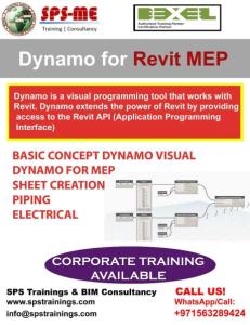 LEARN #DYNAMO FOR #REVIT #MEP WITH EXPERT FACULTY +971563289424