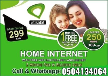 Etisalat home internet connection