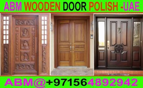 Door Polishing Painting work Contractor in Dubai Ajman Sharjah