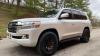 White Toyota Land cruiser