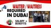 WAITER-WAITRESS REQUIRED IN DUBAI