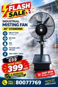 FLASH SALE Portable Mist fan ONLY AED 399