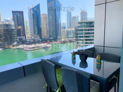 Fully Furnished 1 bedroom | Full Marina View - Dubai