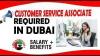 CUSTOMER SERVICE ASSOCIATE REQUIRED IN DUBAI