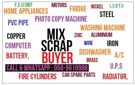 Scrap Buyer in DIP - Ras Al Khor - Al Quoz Dubai