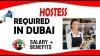 HOSTESS REQUIRED IN DUBAI