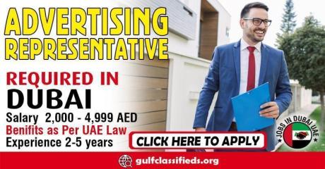 ADVERTISING REPRESENTATIVE REQUIRED IN DUBAI